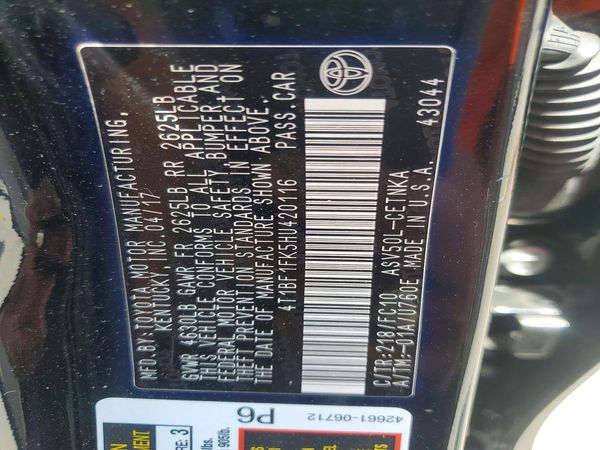 2017 TOYOTA CAMRY