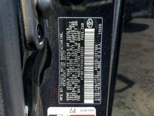 2017 TOYOTA CAMRY LE/SE/XLE/XSE