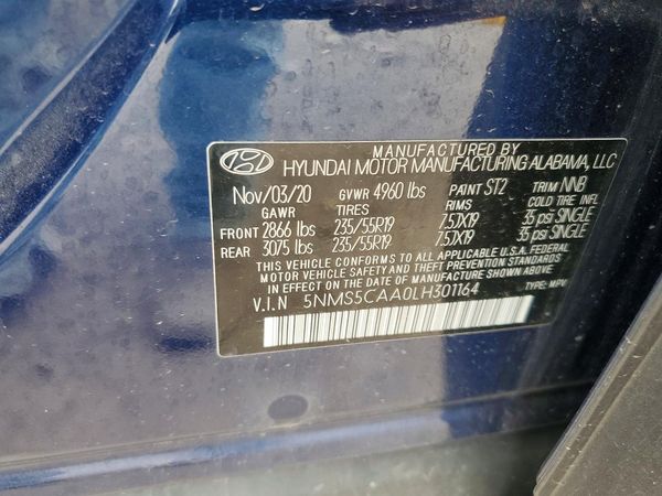 2020 HYUNDAI SANTA FE Limited