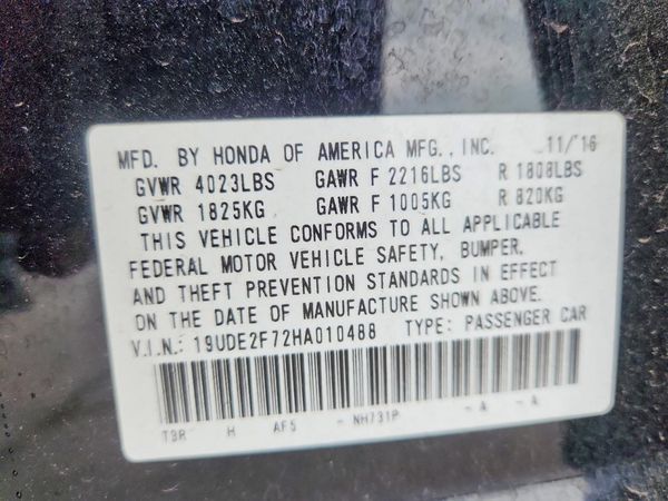 2017 ACURA ILX