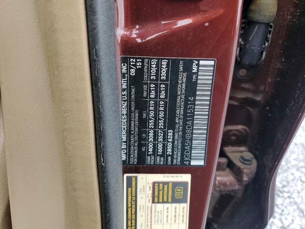 2013 MERCEDES-BENZ ML