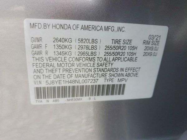 2022 ACURA MDX TECH