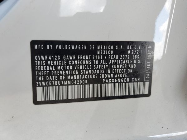 2021 VOLKSWAGEN JETTA S / SE / R-Line