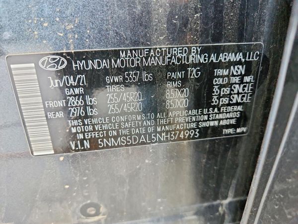 2022 HYUNDAI SANTA FE Calligraphy