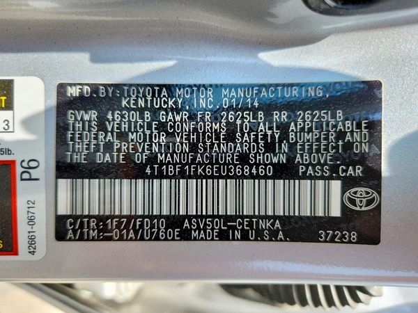 2014 TOYOTA CAMRY
