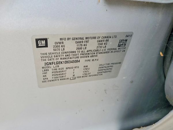 2013 CHEVROLET EQUINOX LTZ
