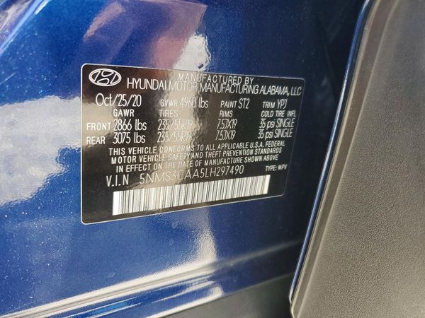 2020 HYUNDAI SANTA FE SEL
