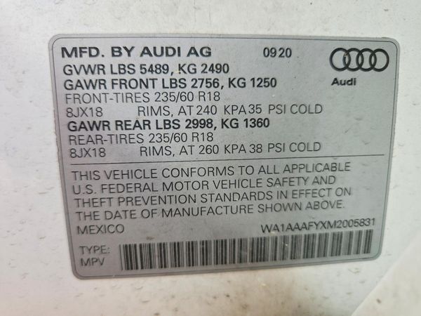 2021 AUDI Q5 quattro Premium