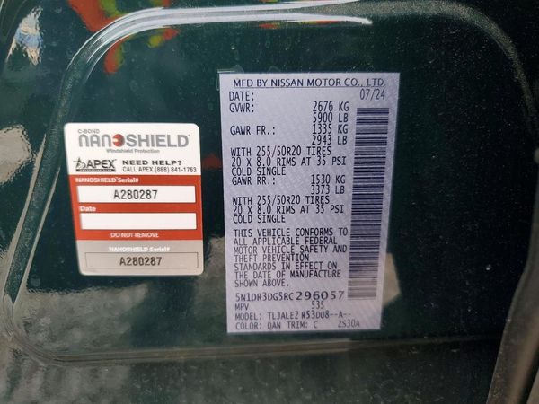 2024 NISSAN PATHFINDER PLATINUM