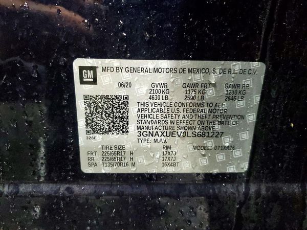 2020 CHEVROLET EQUINOX LT (1LT)