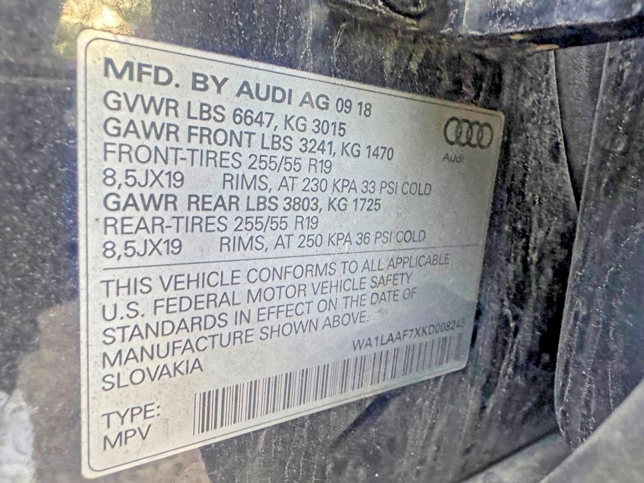 2019 AUDI Q7