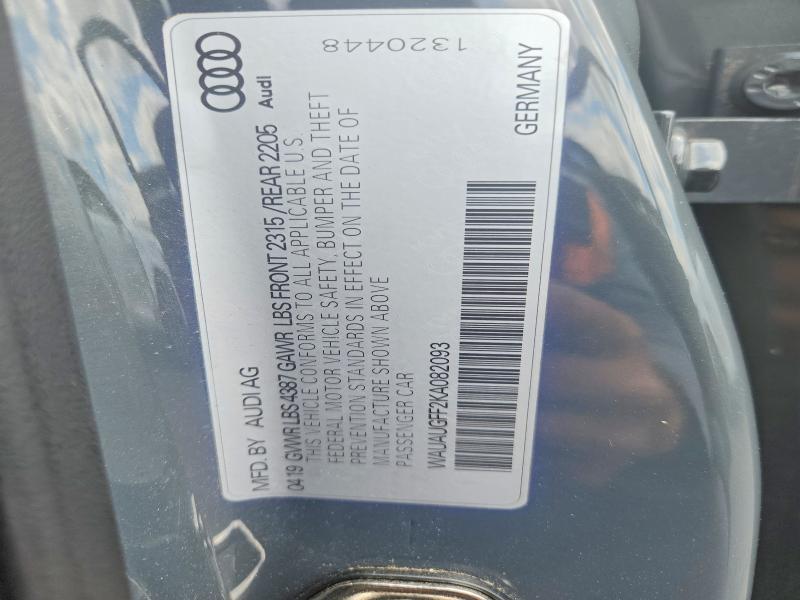 2019 AUDI A3 Premium, Titanium