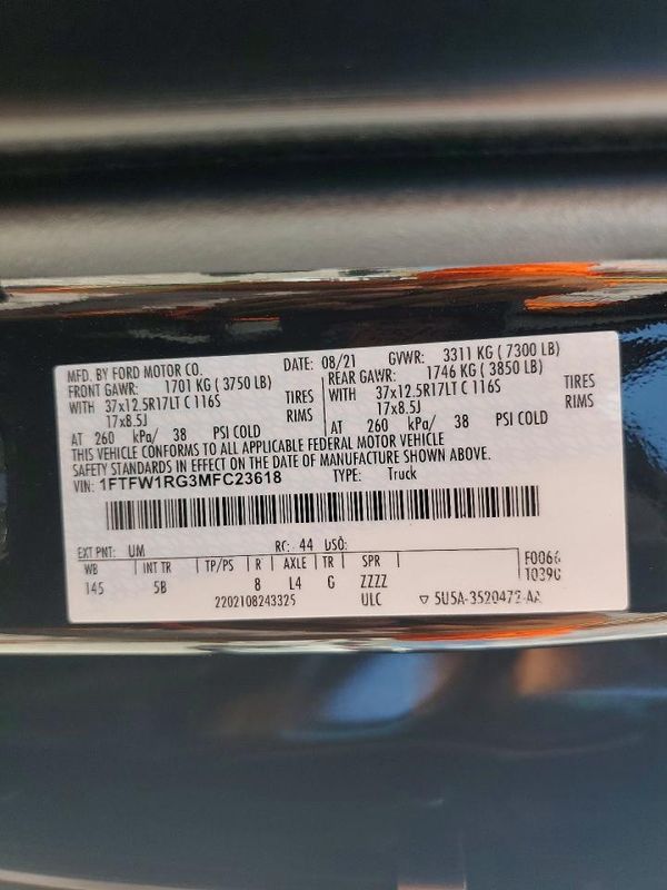 2021 FORD F150