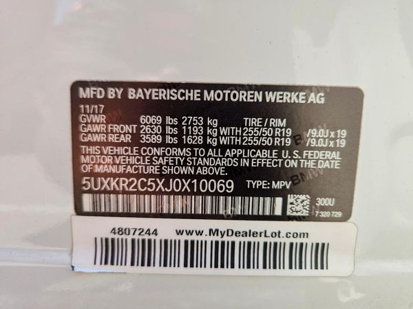 2018 BMW X5 sDrive35i