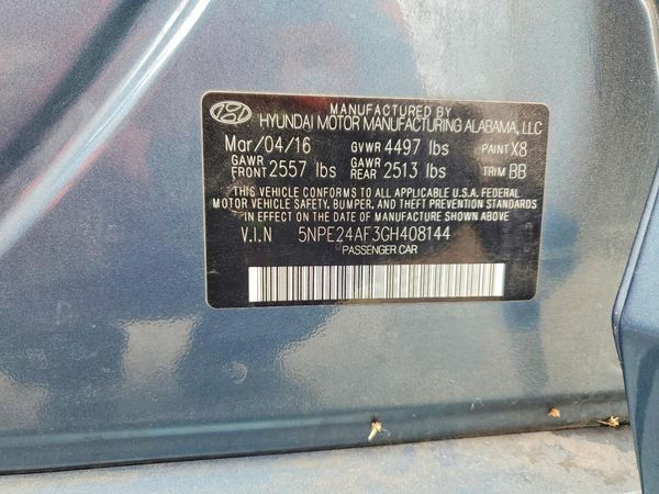 2016 HYUNDAI SONATA