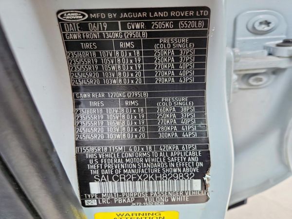 2019 LAND ROVER DISCOVERY SPORT HSE/Landmark Edition