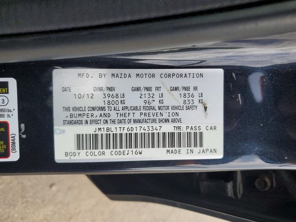 2013 MAZDA 3 SV/Base
