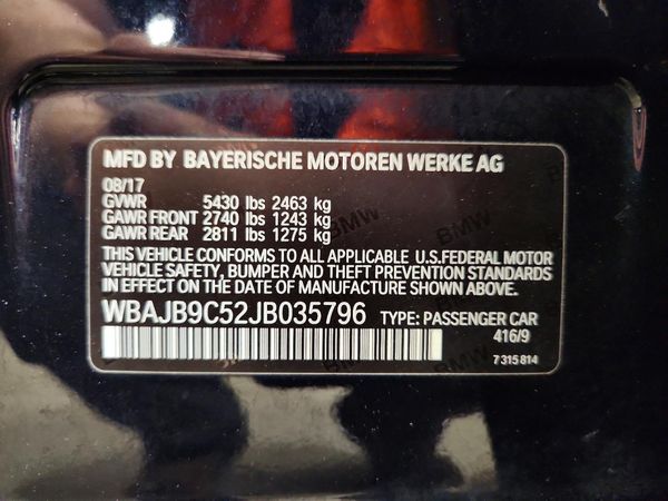 2018 BMW M550I xDrive