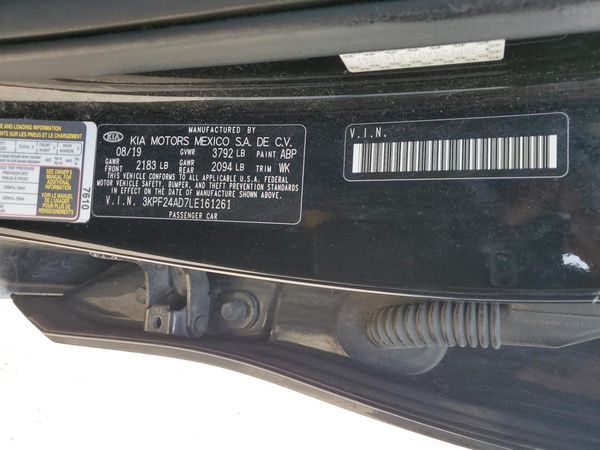 2020 KIA FORTE
