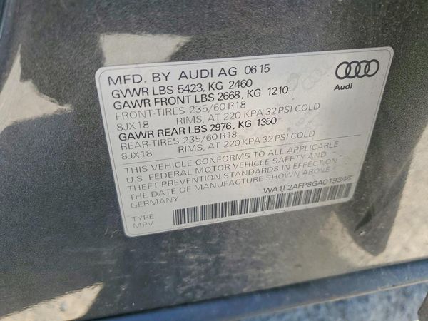 2016 AUDI Q5