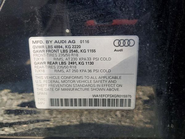 2016 AUDI Q5 quattro Premium Plus