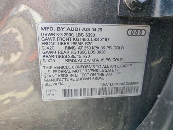 2025 AUDI Q7 quattro Premium Plus