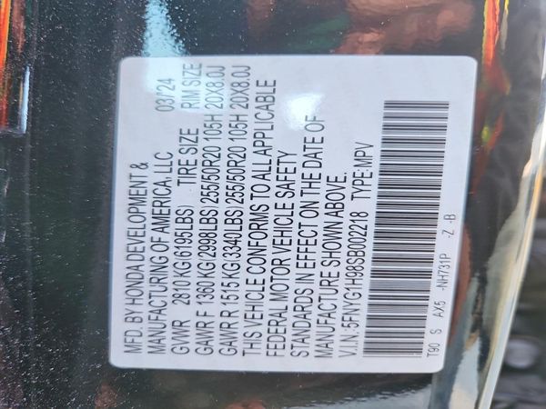 2025 HONDA PILOT BLACK EDITION