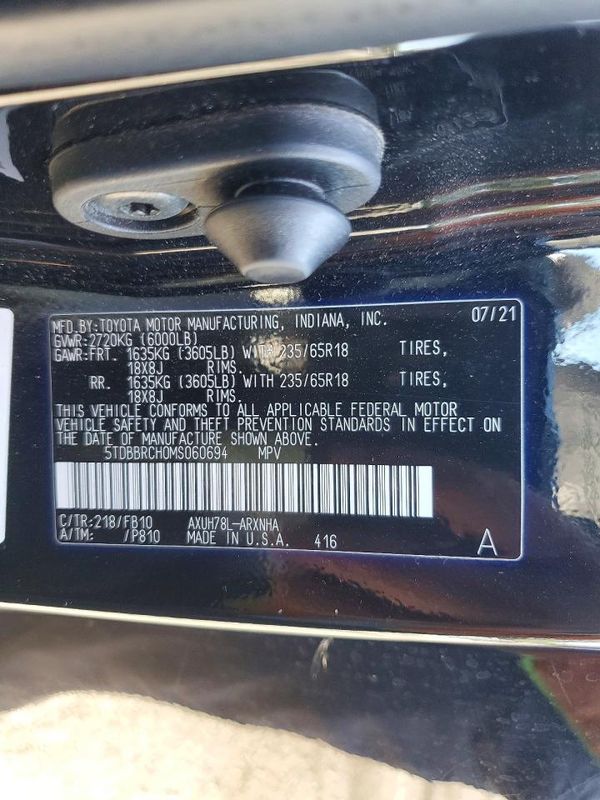 2021 TOYOTA HIGHLANDER
