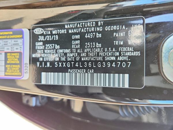 2020 KIA OPTIMA LX, S, SE