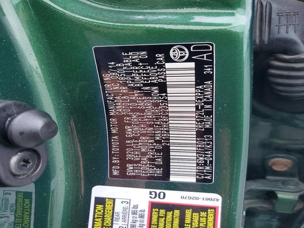 2015 TOYOTA COROLLA ECO/ECO PLUS