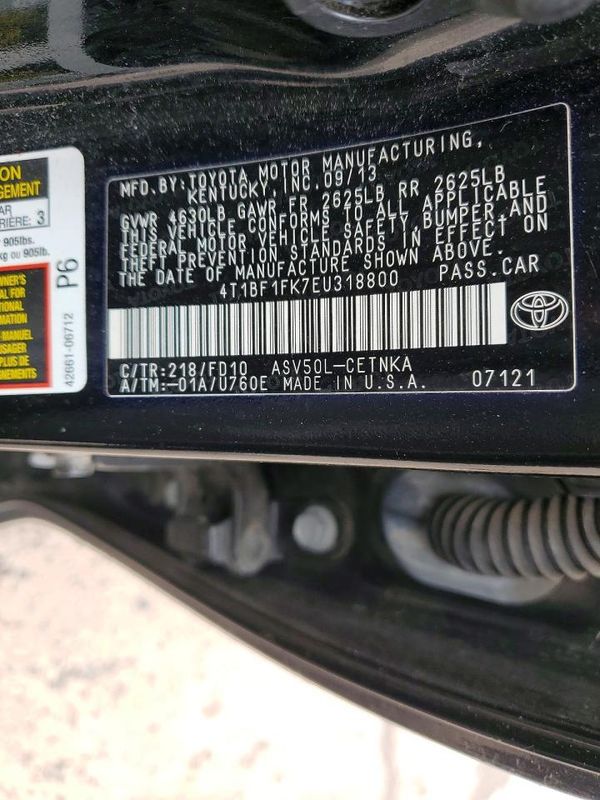 2014 TOYOTA CAMRY