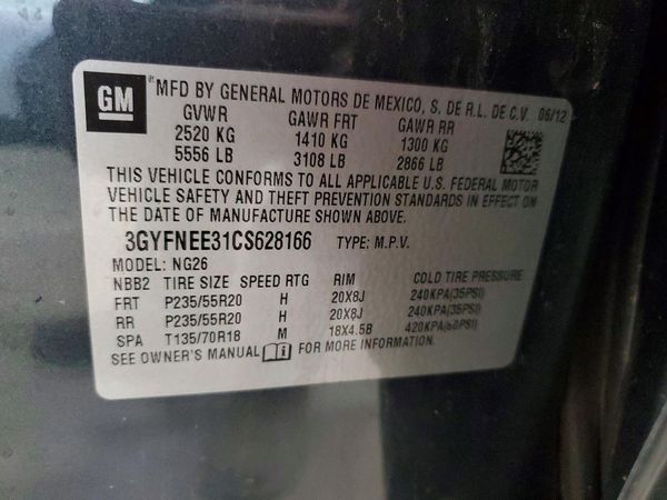 2012 CADILLAC SRX Performance
