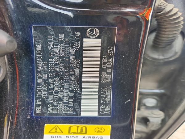 2017 LEXUS ES 350