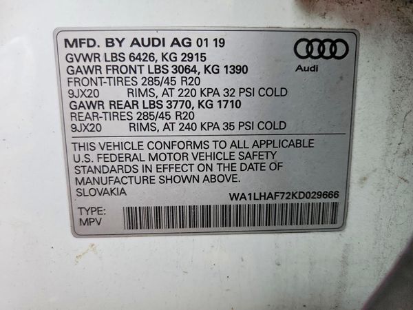 2019 AUDI Q7