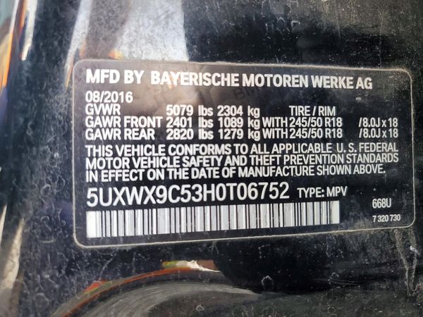 2017 BMW X3 xDrive28i