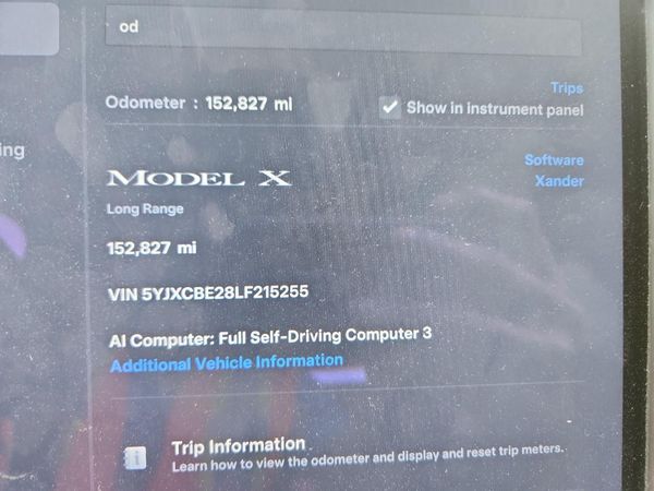 2020 TESLA MODEL X