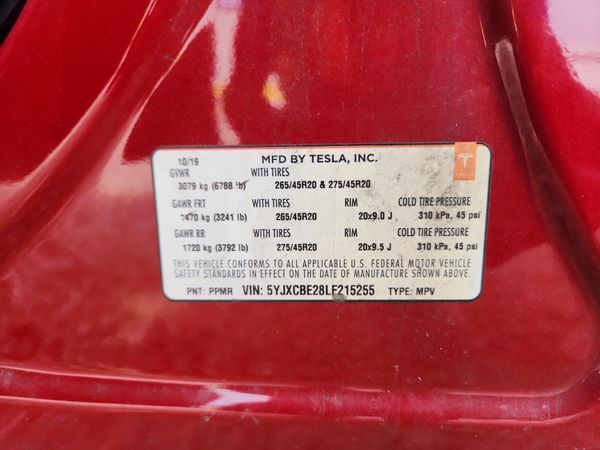 2020 TESLA MODEL X