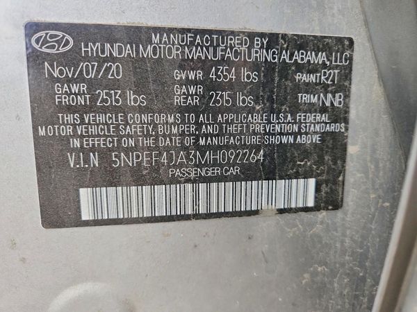2021 HYUNDAI SONATA SEL Convenience