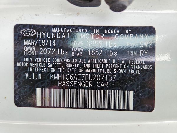 2014 HYUNDAI VELOSTER