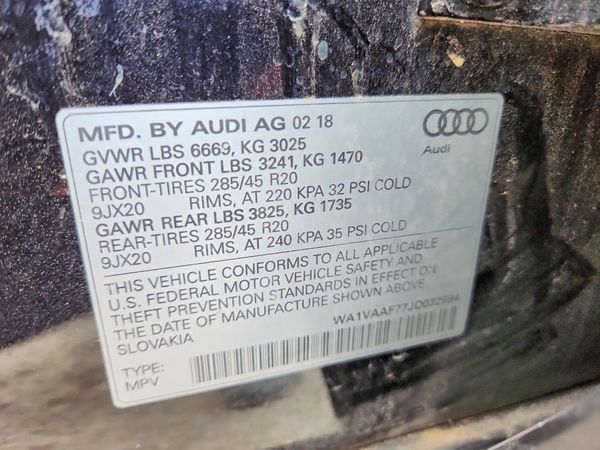 2018 AUDI Q7