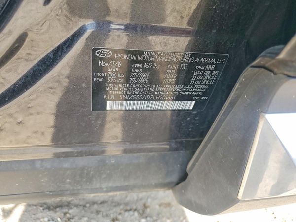 2020 HYUNDAI SANTA FE SEL