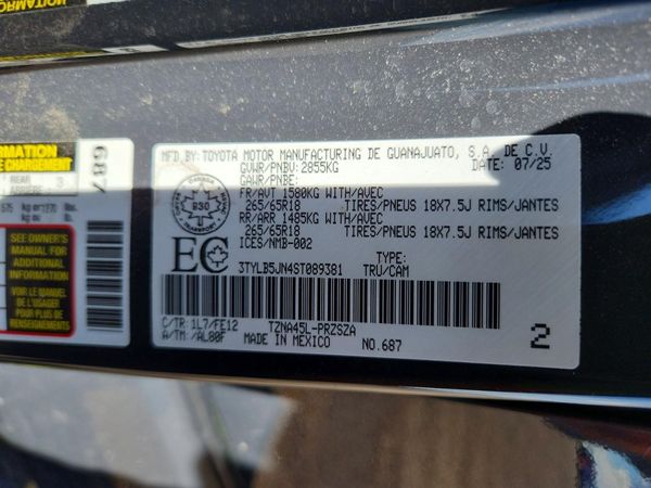 2025 TOYOTA TACOMA