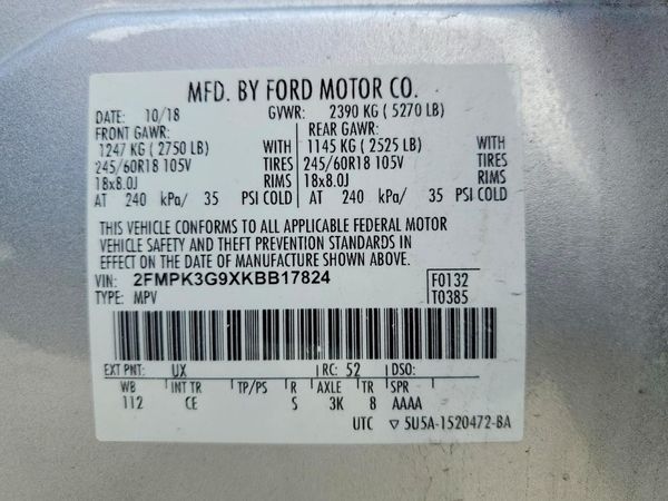 2019 FORD EDGE SE
