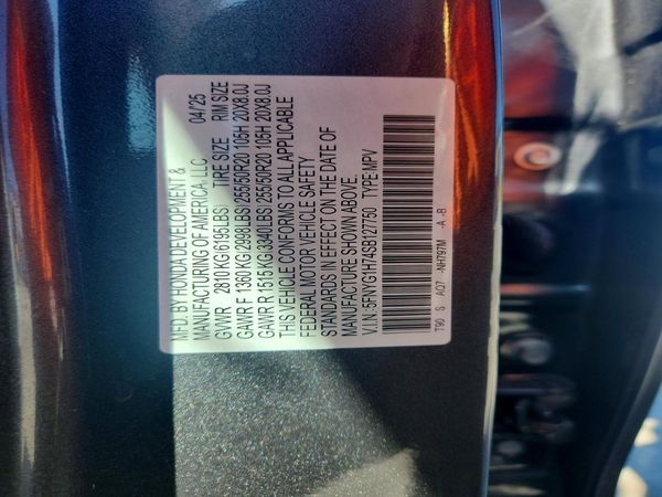 2025 HONDA PILOT TOURING, TOURING HPD