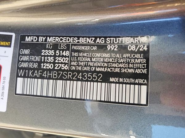 2025 MERCEDES-BENZ C