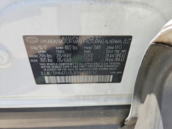 2017 HYUNDAI SANTA FE SPORT