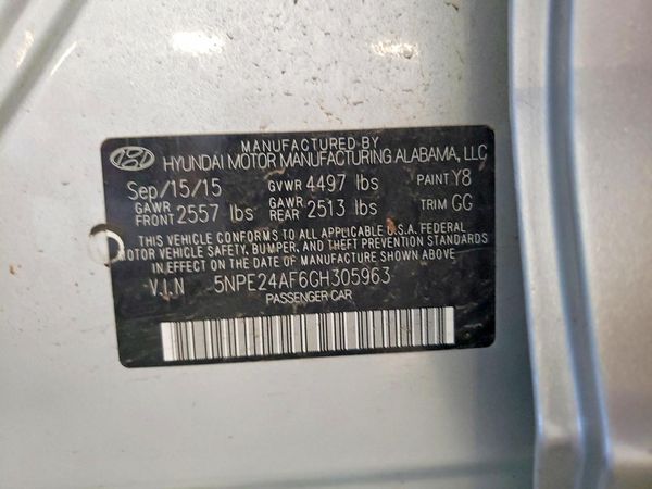 2016 HYUNDAI SONATA