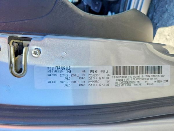 2018 DODGE GRAND CARAVAN GT (US), GT FWD (Can)