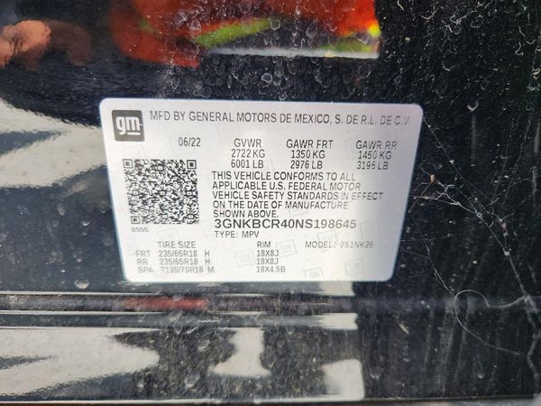 2022 CHEVROLET BLAZER 2LT — VINS