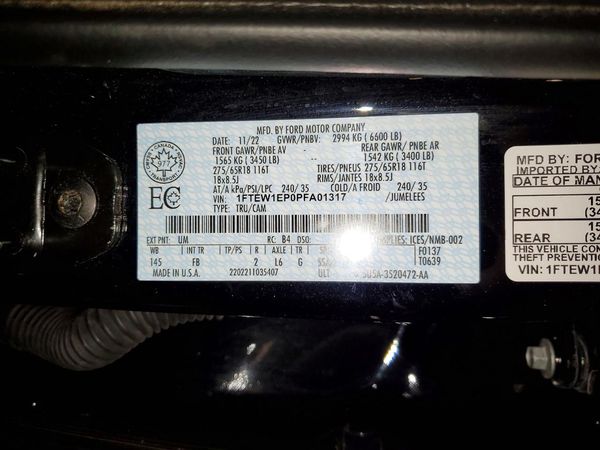 2023 FORD F150 SuperCrew